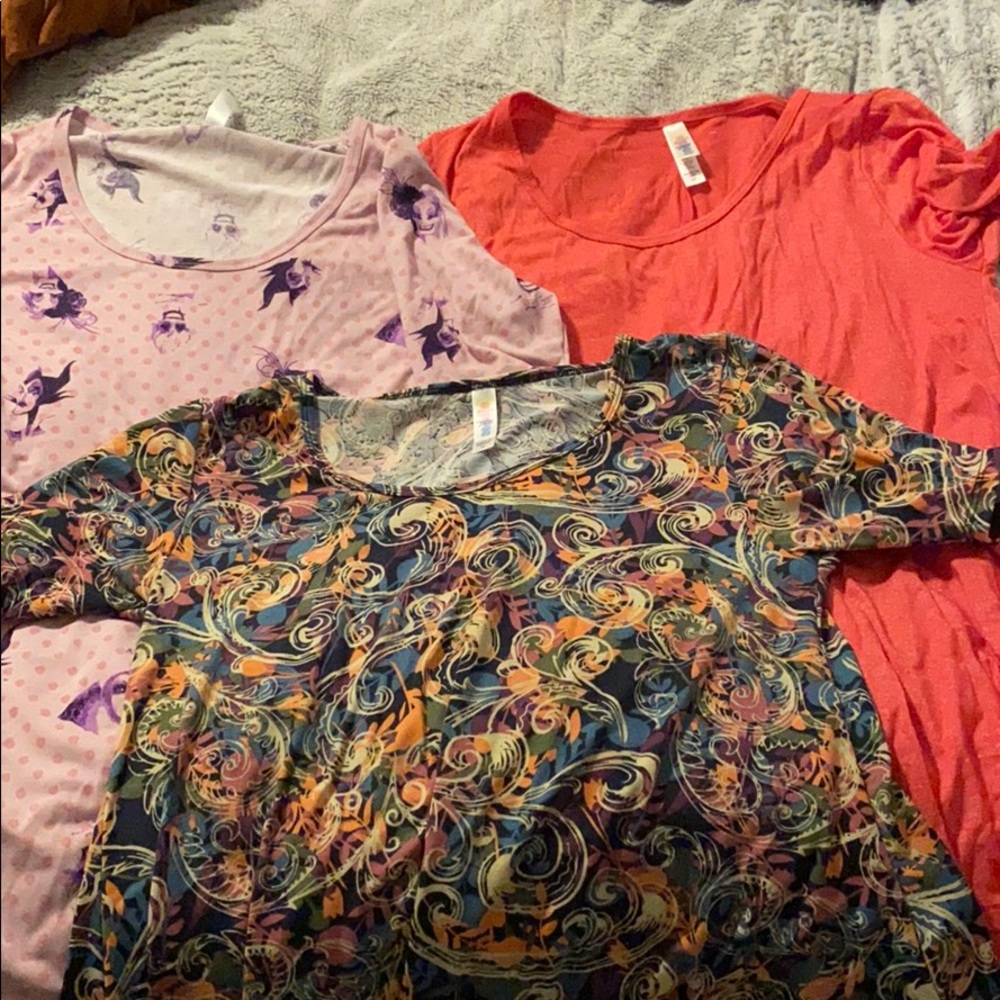 Lularoe perfect tees. Size XS. 3 shirts